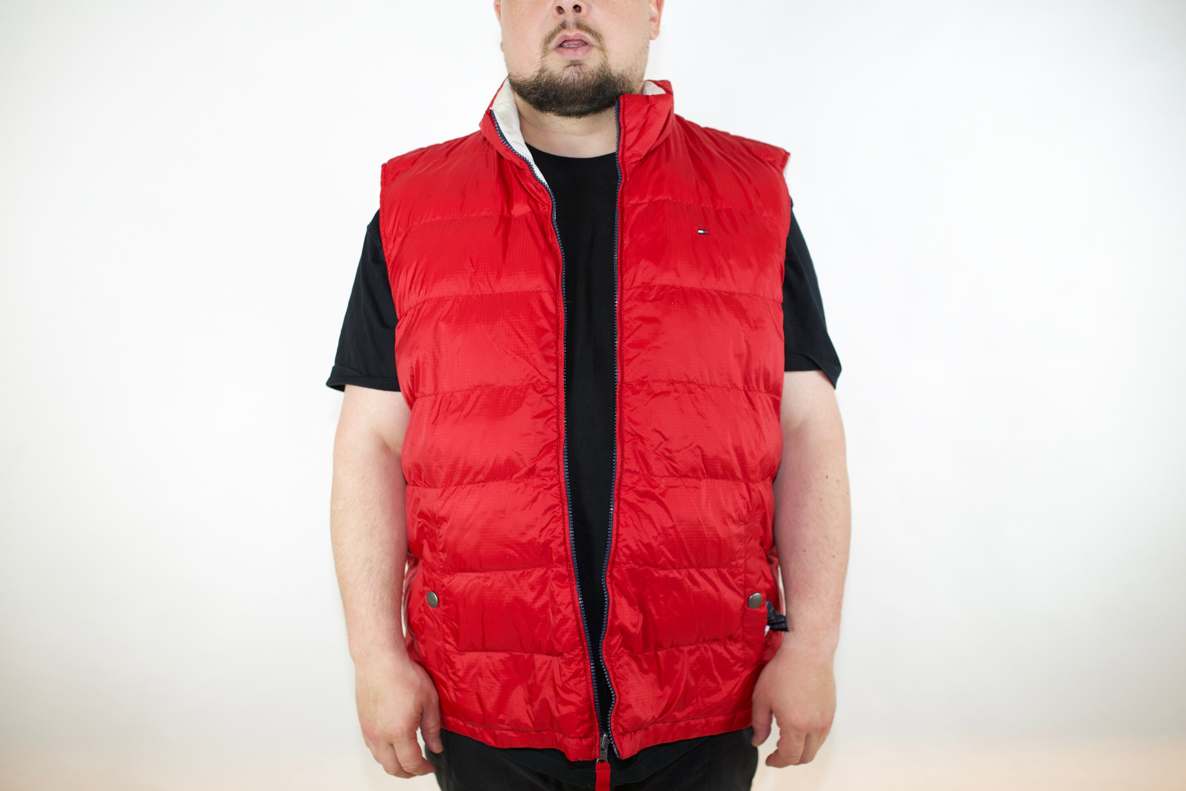 Tommy hilfiger reversible outlet puffer vest