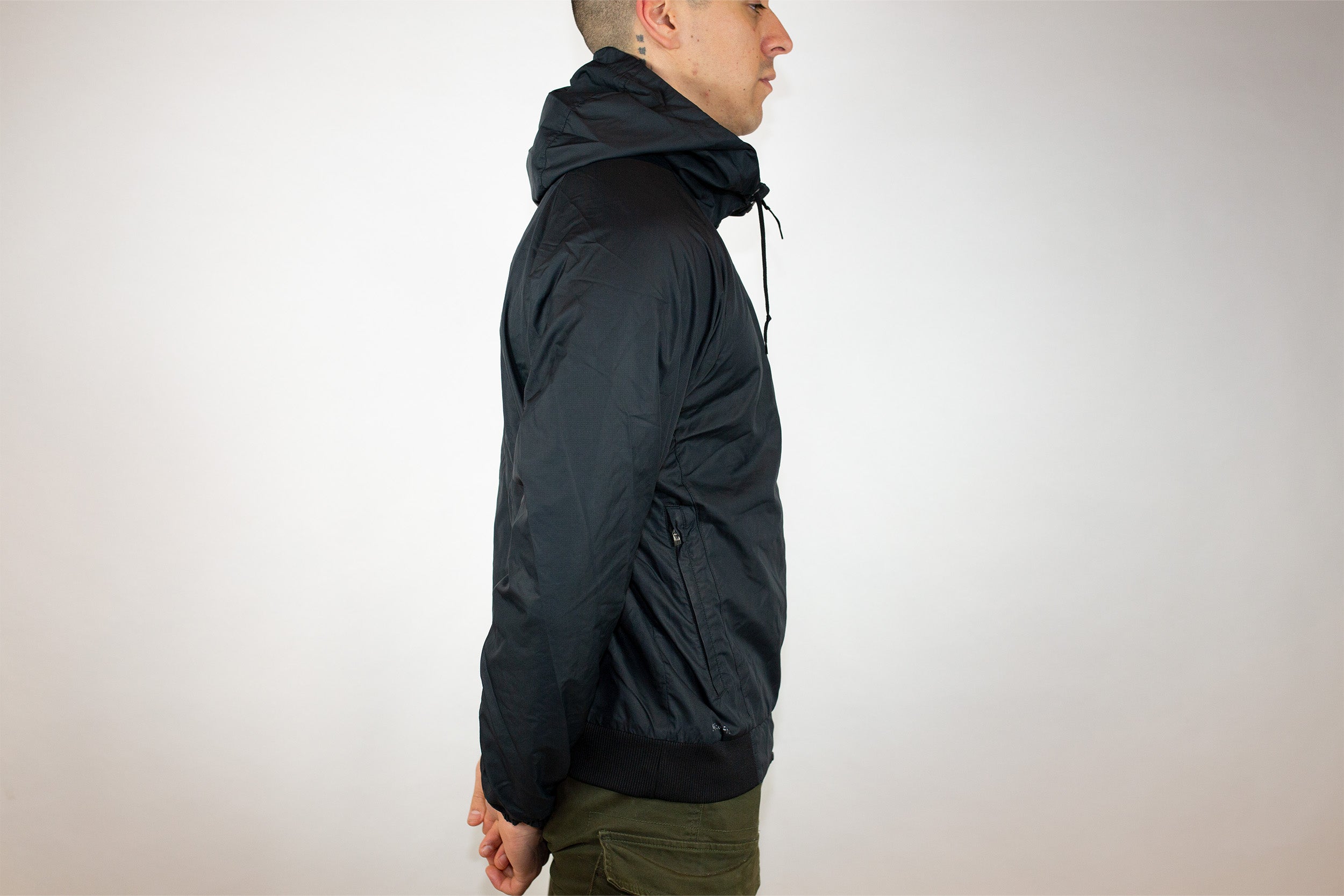 Black nike spray store jacket