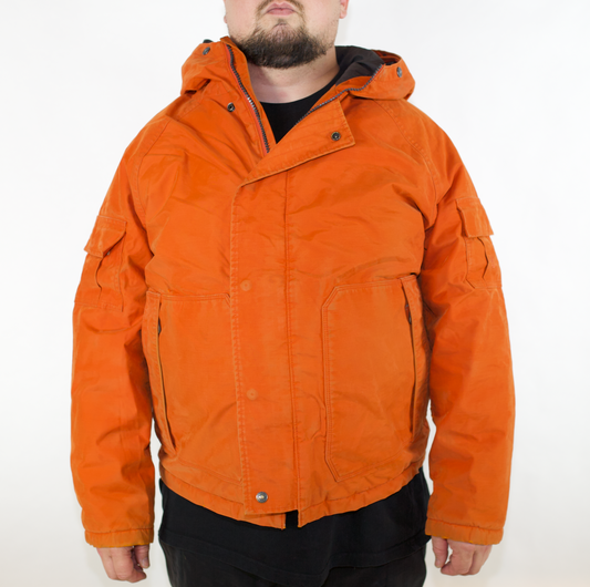 VINTAGE ORANGE TIMBERLAND  HEAVY HEAVY JACKET NO TAG (FITS XL - XXL)