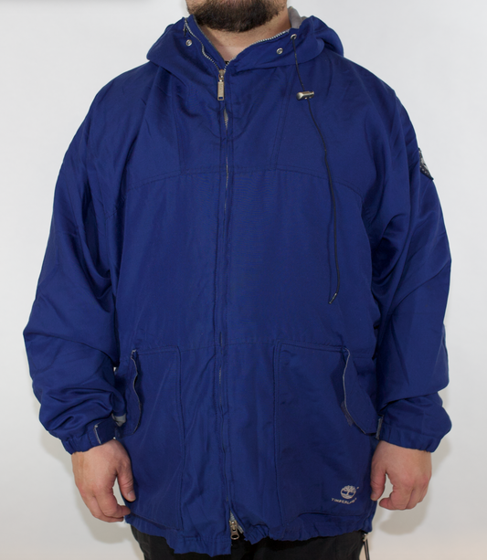 VINTAGE TIMBERLAND AUTHENIC WEATHERGEAR WATERPROOF NAVY JACKET XL (Fits XL-XXL)