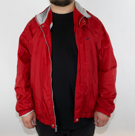 VINTAGE RED NIKE SPRAY JACKET(XXL)