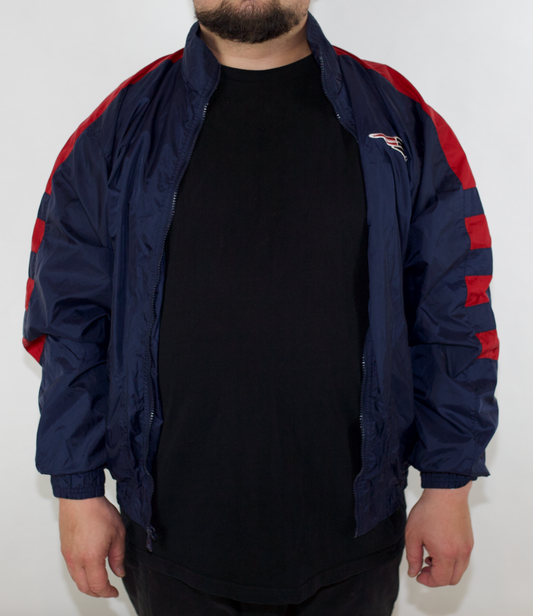 VINTAGE NFL NAVY NEW ENGLAND PATRIOTS BOMBER JACKET (L)