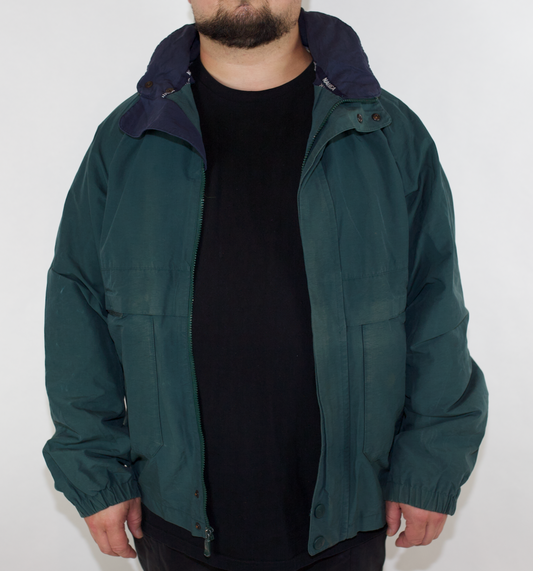 VINTAGE GREEN NAUTICA SPRAY JACKET (XXL FITS L-XL)